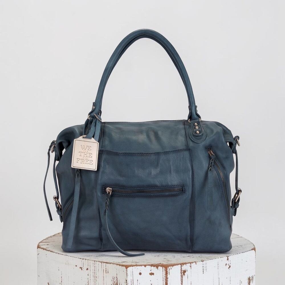 Free People We the Free Emerson tote Stormy Sea nwt Larger size